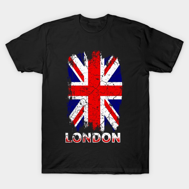 London Union Jack Flag T-Shirt by Mila46